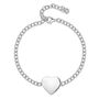 Personalised Sterling Silver Heart Chain Bracelet, thumbnail 2 of 6