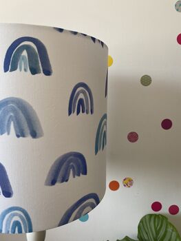 Cool Blues Rainbow Lampshade, 3 of 5
