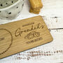 Personalised Oak Coaster Tray For Cookies Grandad Dad Gift, thumbnail 3 of 6