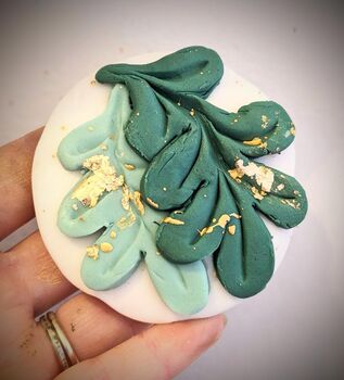 Personalised Hand Iced Little Acorns And Oak Leaf Biscuit Gift Box, 7 of 8
