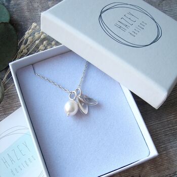 Snowberry Freshwater Pearl Necklace, 4 of 5