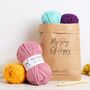 Beginners Pom Pom Blanket Crochet Kit, thumbnail 9 of 9
