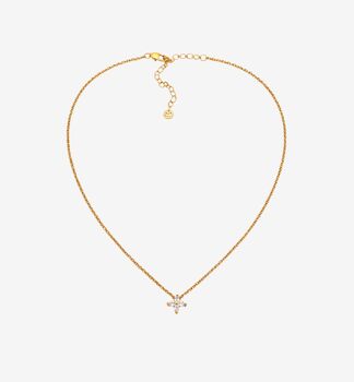 Kinmokusei 18 K Gold Plated Floral Pendant Necklace, 3 of 6