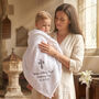 Personalised White Honeycomb Blanket For Christening, thumbnail 1 of 10