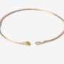 Ouroboros Snake Gold Plated Choker Necklace, thumbnail 1 of 6
