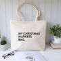 Christmas Shopping Tote Bag, thumbnail 3 of 4