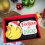 Festive As 'Duck' Biscuit Set, thumbnail 2 of 2