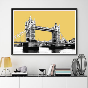 London Art Print London Gift Tower Bridge, 5 of 12