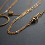 Gold Plated Layered Circle Pendant Necklace, thumbnail 6 of 6