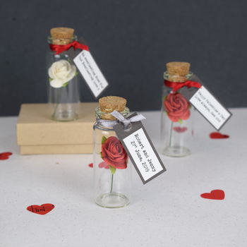 Rose In A Bottle Personalised Love Token, 4 of 6