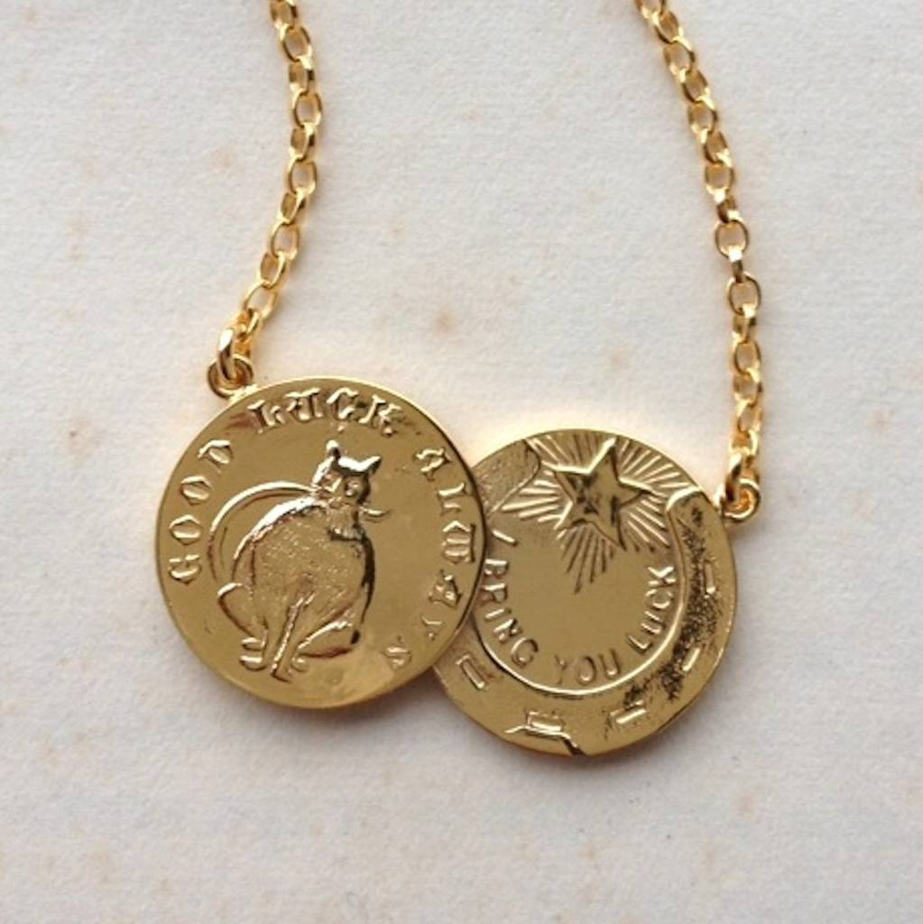 Double Coin Necklace, 1 of 4