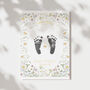 'Spring Baby' Personalised Footprint Keepsake Kit, thumbnail 3 of 6