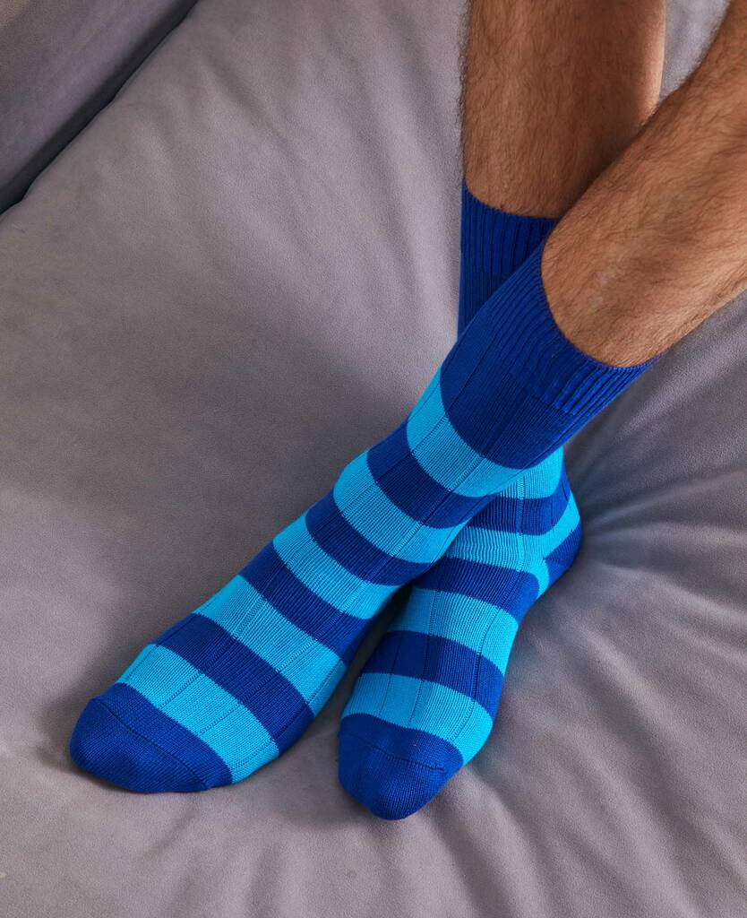 Men's Ely Rugby Striped Socks By BRITISH BOXERS