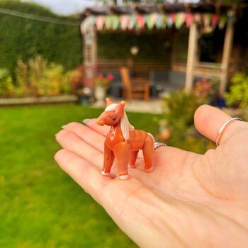 Hand Blown Tiny Glass Horse, 3 of 4