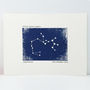 Personalised Sagittarius Constellation Woodblock Print, thumbnail 6 of 8