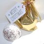 Merry Christmas Bath Bomb Gift In Gold Pouch, thumbnail 1 of 6