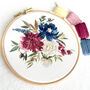 Floral Bouquet Embroidery Hoop Kit, thumbnail 2 of 3