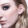 Sterling Silver Double Circle Topaz Gemstone Ear Cuffs, thumbnail 1 of 6