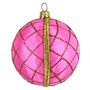 Upcycled Saree Handmade Candy Floss Christmas Bauble, thumbnail 2 of 4