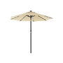 Beige Garden Patio Parasol Sun Umbrella With Lights, thumbnail 4 of 7