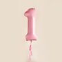 Pink Number One Balloon, thumbnail 1 of 2