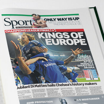 Chelsea Personalised Football Telegraph Book, 10 of 11