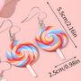 Fun Candy Sweet Lollipop Earrings Gift, thumbnail 3 of 3