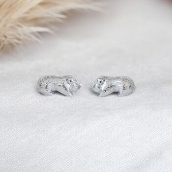 Sterling Silver Guinea Pig Earrings, 4 of 7