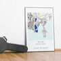 'Where We Met' Personalised Location Map Print, thumbnail 6 of 12