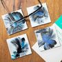 Sold Floral Modern Ceramic Coasters | Set Of Two/Four, thumbnail 6 of 10