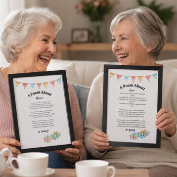 Personalised 70th Birthday Gift Print Special Poem, 3 of 10