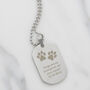 Personalised Paw Prints Steel Dog Tag Gift, thumbnail 1 of 12