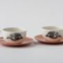 Handmade Espresso/Turkish Coffee Cups 'Eye And Lip', thumbnail 2 of 4