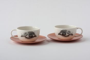 Handmade Espresso/Turkish Coffee Cups 'Eye And Lip', 2 of 4