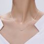 Sterling Silver Minimalist Single Bead Collar Necklace, thumbnail 2 of 12