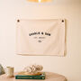 Personalised Wedding Linen Banner, thumbnail 1 of 3