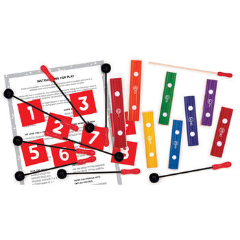 Rainbow Xylophone Family Fun Christmas Crackers Set Of Eight, 4 of 5