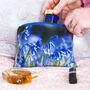 Bluebell Velvet Makeup And Travel Pouch, thumbnail 1 of 5