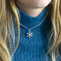 Vintage Style Snowflake Necklace, thumbnail 3 of 5