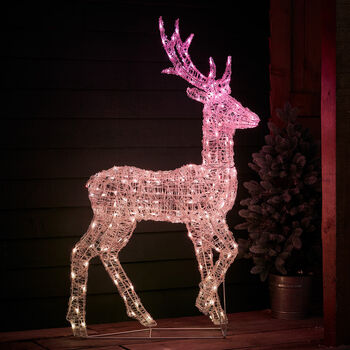 Twinkly Smart LED Outdoor Acrylic Christmas Stag Figure, 2 of 12
