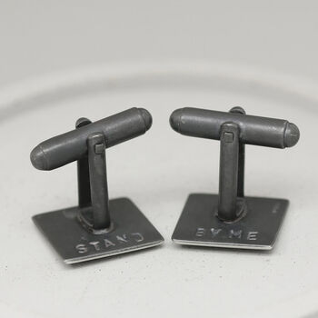 10th Anniversary Gift For Him. Roman Numeral Cufflinks, 3 of 10