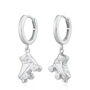 Roller Skate Charm Hoop Earrings, Sterling Silver Or 18ct Gold Plated, thumbnail 5 of 8