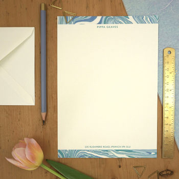Personalised Marbled Writing Paper, 8 of 11