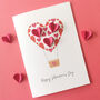 Valentines Paper Heart Hot Air Balloon Card, thumbnail 1 of 6