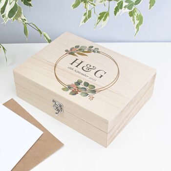 Personalised Wedding Date Memory Box, 8 of 12