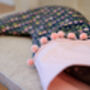 Pink And Navy Floral Print Christmas Stocking, thumbnail 8 of 8
