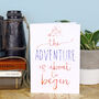 'Adventure' Wanderlust Greeting Card, thumbnail 1 of 3