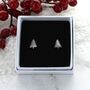 Christmas Tree Simple Stud Earrings, thumbnail 1 of 2