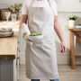 Personalised Ecru Cotton Apron, thumbnail 3 of 7