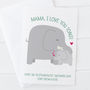 I Love You Tons Elephant Card For Mummy, Mum Or Mama, thumbnail 2 of 3